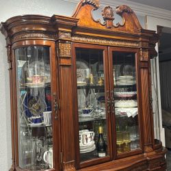 Vitrina Cristal Cortado Y Luz 