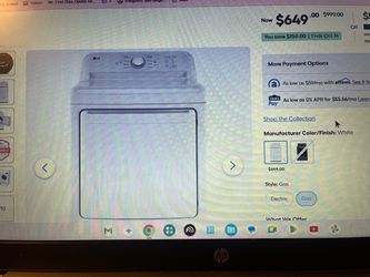 LG Gas Dryer