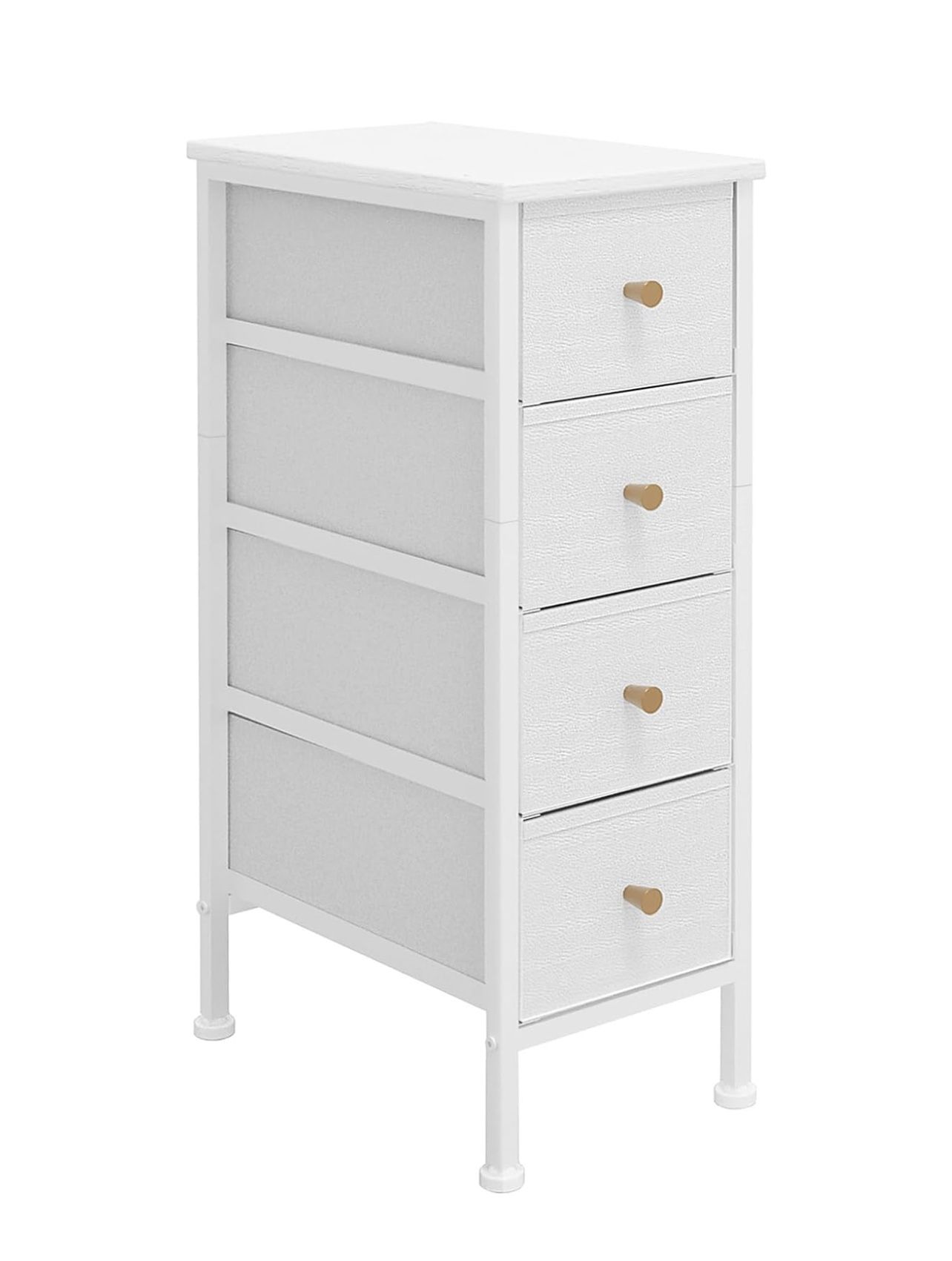 AHRODY Narrow Dresser with 4 Drawers, Slim Drawer Storage Tower for Small Spaces