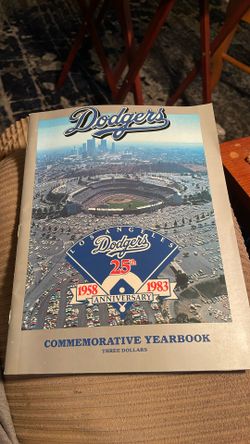 Dodgers Anniversary Yearbook -ticket Stub