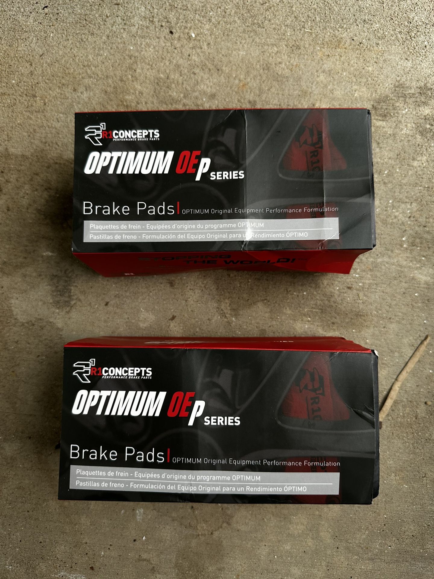 R1 Concepts Genuine OEM Brake Pad R10E-SLV-1-SML OPTIMUM EOP Series (Rear and front) Compatible for (verify fitment details with AmazonConfirmFit bar
