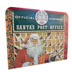 Vintage post office sign Santa Christmas