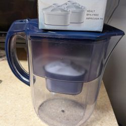 Water Filter Pitcher With  2 Alkaline Filters 