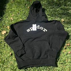 Black VVS Rhinestone Spider  Hoodie 