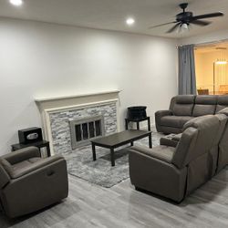 3 piece electric reclining sofa for sale