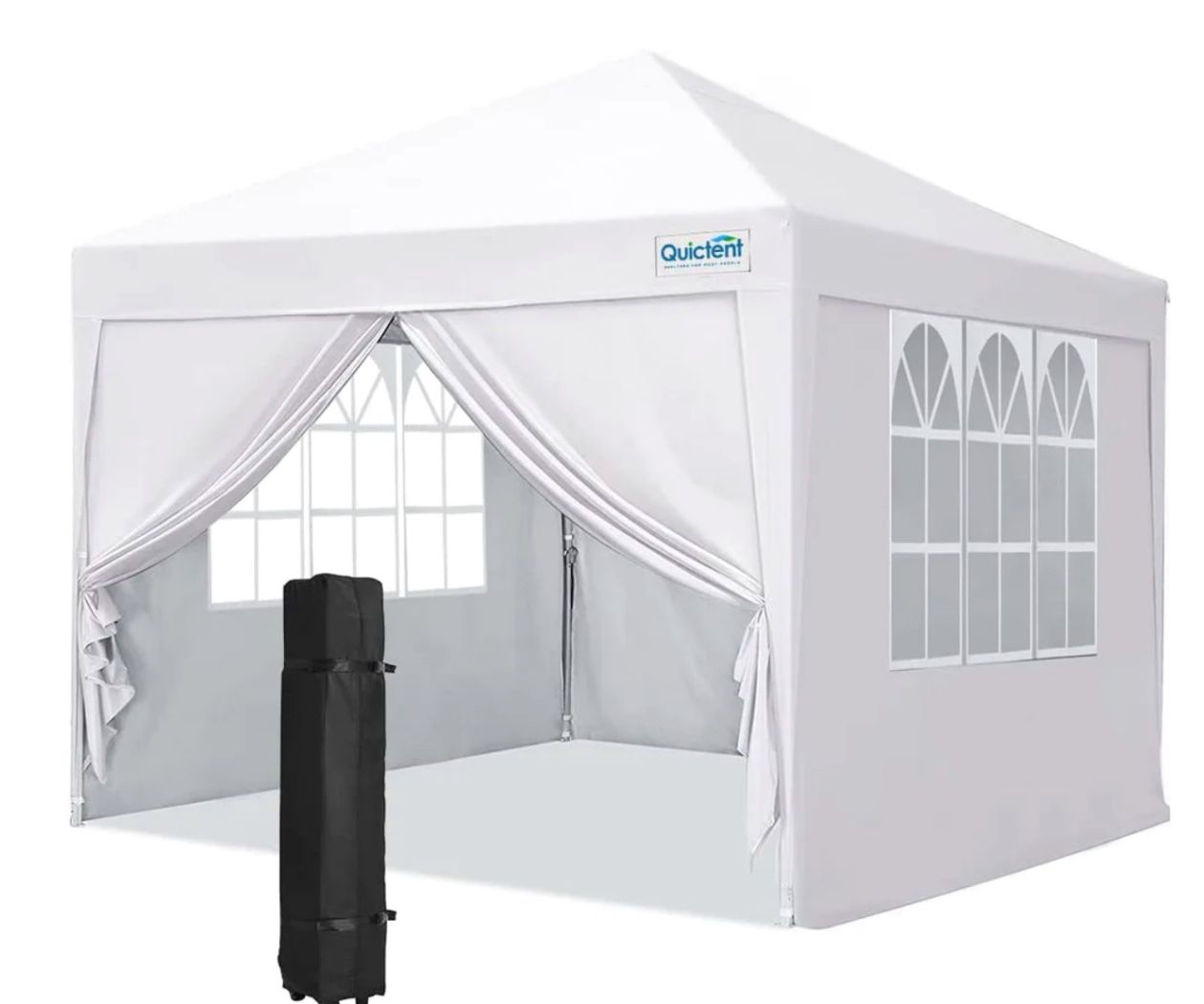 10’x10’ Pop Up Canopy Tent With Sidewalls Quictent