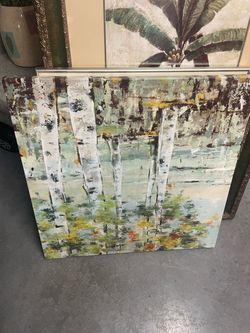 Birch Tree Forest Canvas Wall Art