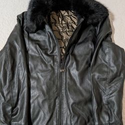 Faux Leather Vkei Jacket - Men's Medium - Great Condition 