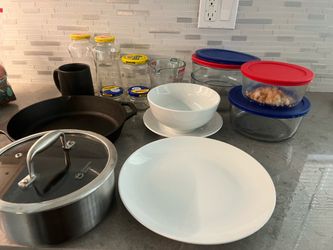 Zero-plastic, glass/steel kitchenware