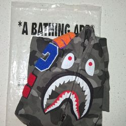 Black Bape Zip Up Hoodie (Cash Only)