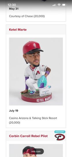 Ketel Marte Bobblehead - July 2025