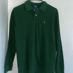 Vintage Boys Polo by Ralph Lauren Classic Long Sleeve Polo TShirt Size L / 14-16