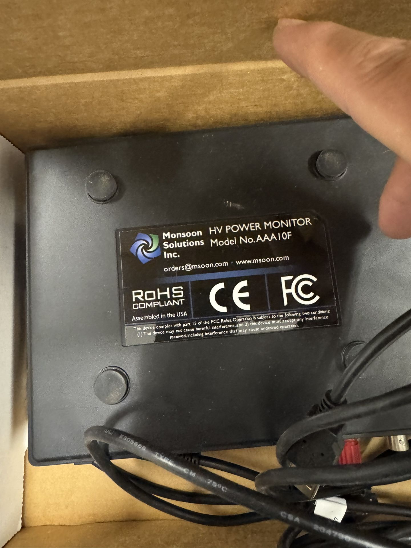 Monsoon HV Power Monitor (Model AAA10F)