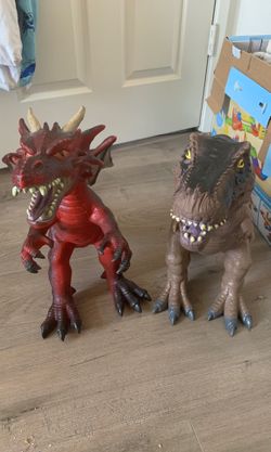 Trex and dragon toy