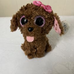 New Ty Beanie Babies Dark Brown Dog.Bought 9$ selling 2$