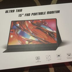 Portable monitor 15 Inch  ( 60 Or Best offer ) 