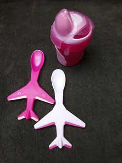 🌿🛩First Cup & Jet Spoons🛩🌿