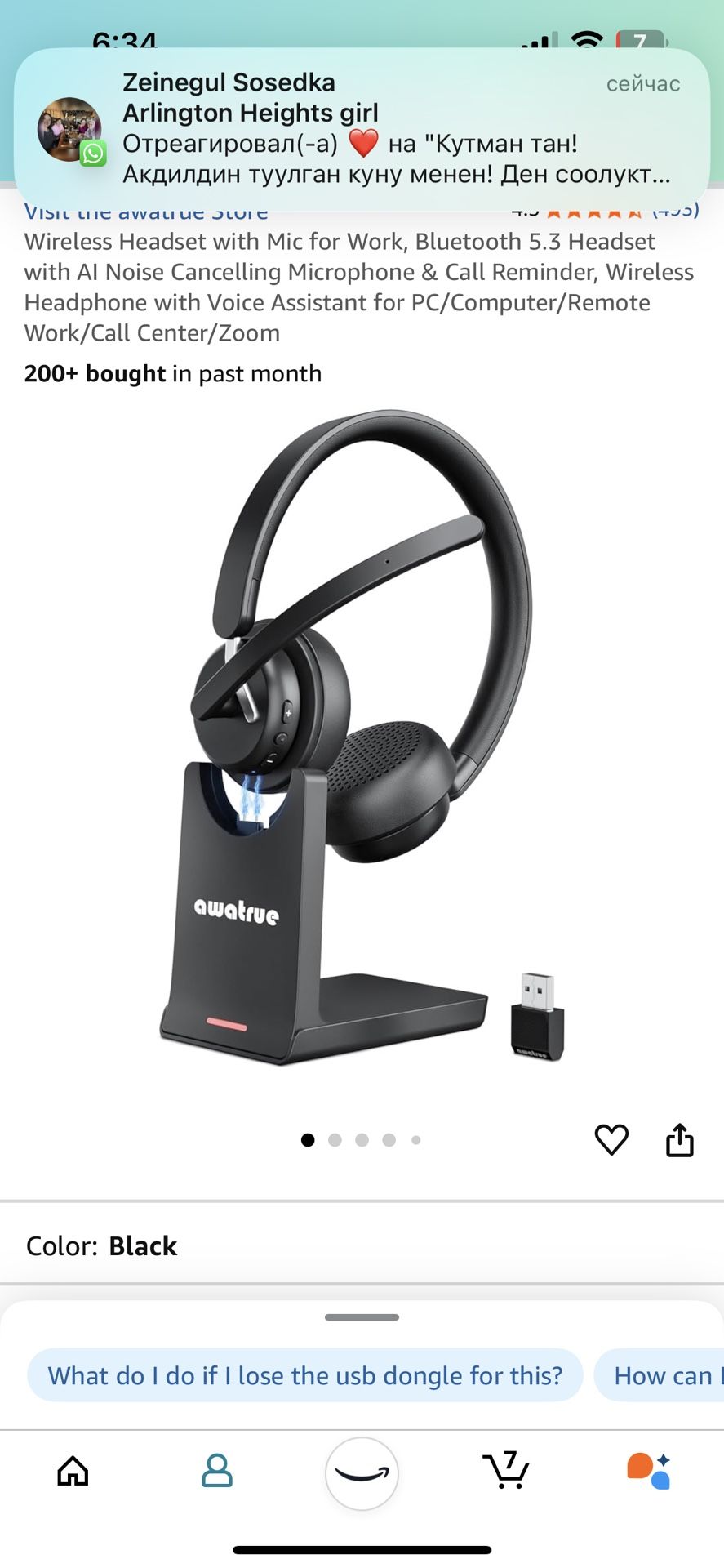 Brand awatrue Color Black Ear Placement On Ear Form Factor Over Ear Impedance 32 Ohm Noise Control Active Noise Cancellation