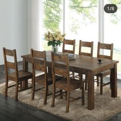 Rustic Rectangular Dining Table For $1100