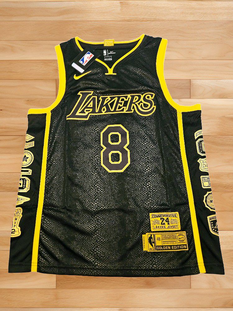 Kobe Bryant #8 #24 LA Lakers Black Mamba 8-24 Jersey Size EXTRA LARGE 
