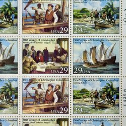 Vintage Stamps- Columbus
