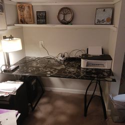 3 Piece Glass Desk