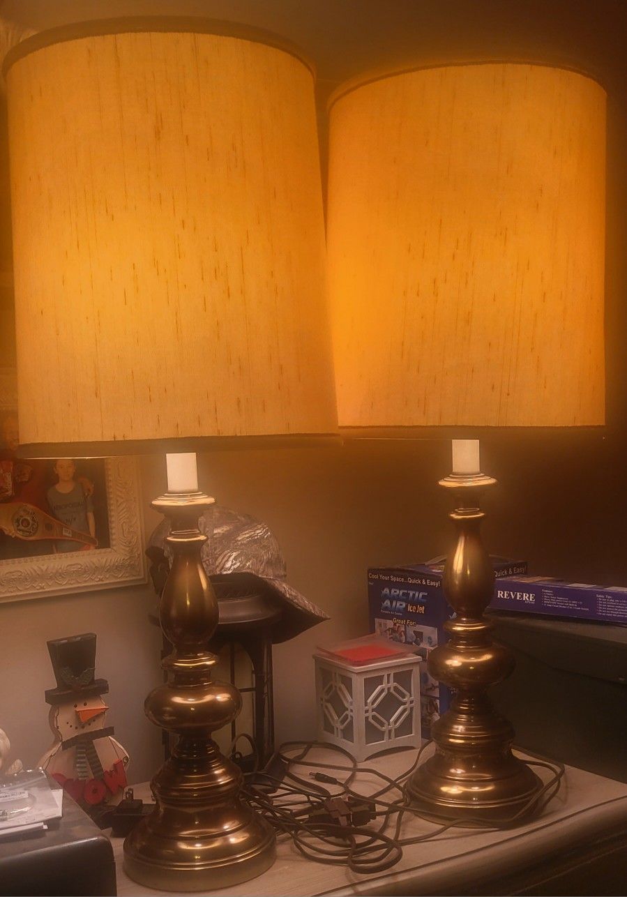 Stiffel Vintage Brass Lamps