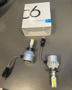 C6 6000K H7 LED Headlight Upgrade Kit - All-in-One Compact Design Elevate your nighttime driving with the FitRoute C6 H7 LED Headlight Kit, delivering