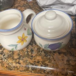 Pfaltzgraff Sugar And Creamer Holder