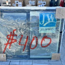 Ventana nueva JW para nueva construcción size 48-1/2x381/2 black outside white inside