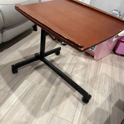 antique adjustable computer bed table 