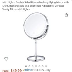 Lighted Makeup/desk Mirror
