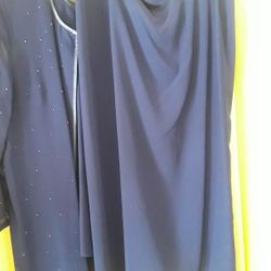 Blue Mothers 2 Piece Skirt N Blouse