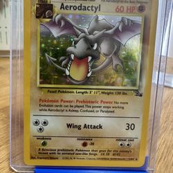  Pokemon - Aerodactyl (1) - Fossil - Holo : Toys & Games