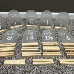 Wedding Table Numbers