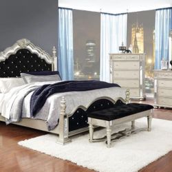 4-PCS Queen Size Bedroom Set In Offer 🔥🔥🔥