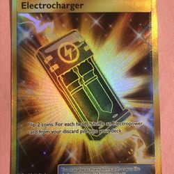 Pokémon Trainer Card Electrocharger 193/181 Gold Secret Rare Team Up Full Art MT