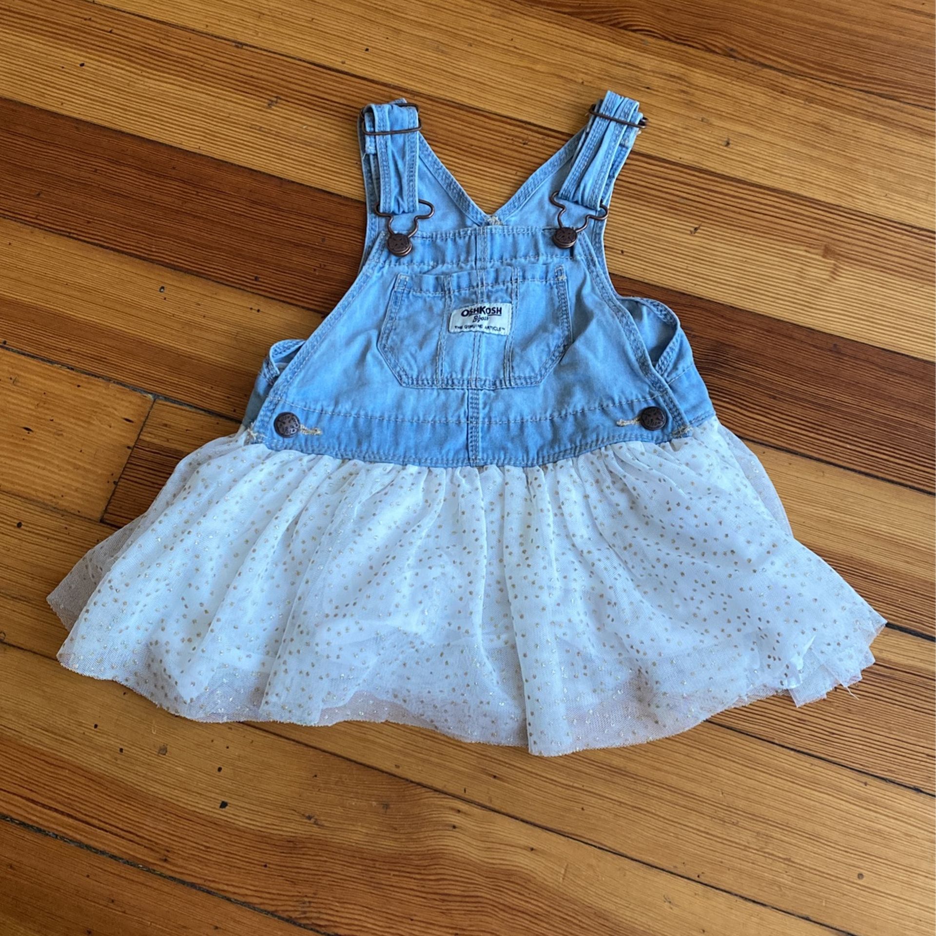 Denim Overalls Dress 