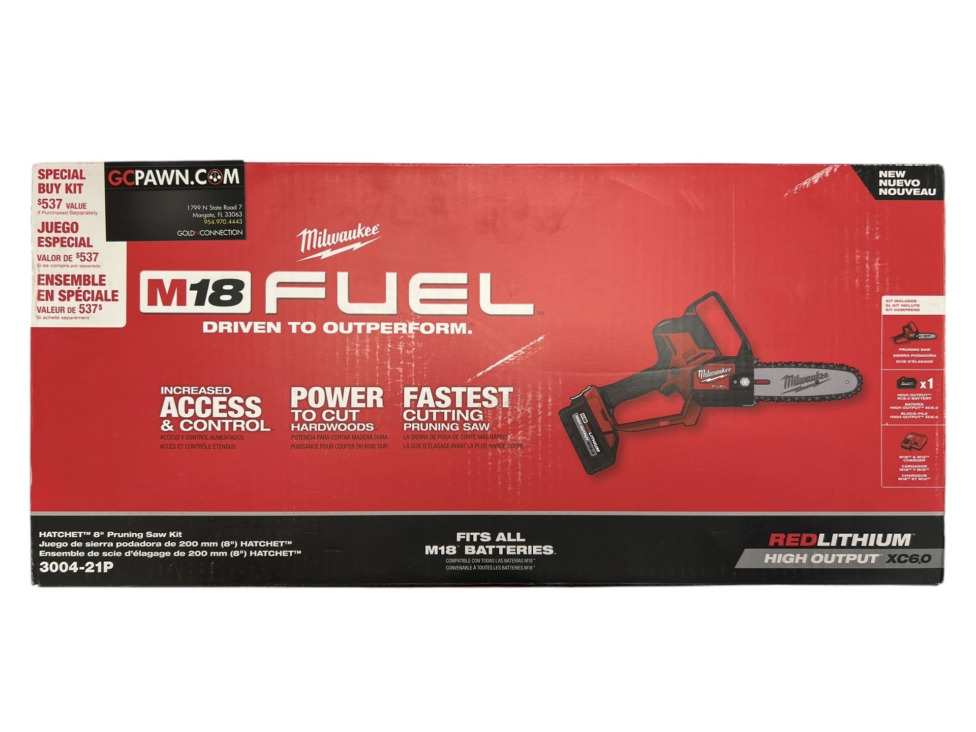 8” Milwaukee Chainsaw (M18)