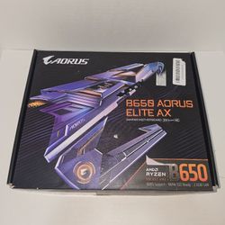 GIGABYTE B650 AORUS Elite AX (AM5/LGA 1718/ AMD B650/ATX DDR5/M.2/PCIe 5.0-NEW!!