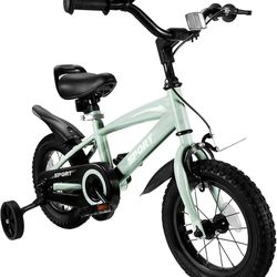 Kids Bike for Boys Girls 12 Inch Kid Bike with Removable Training Wheels Sturdy Frame Adjustable Seat Handbrake & Coaster Brake