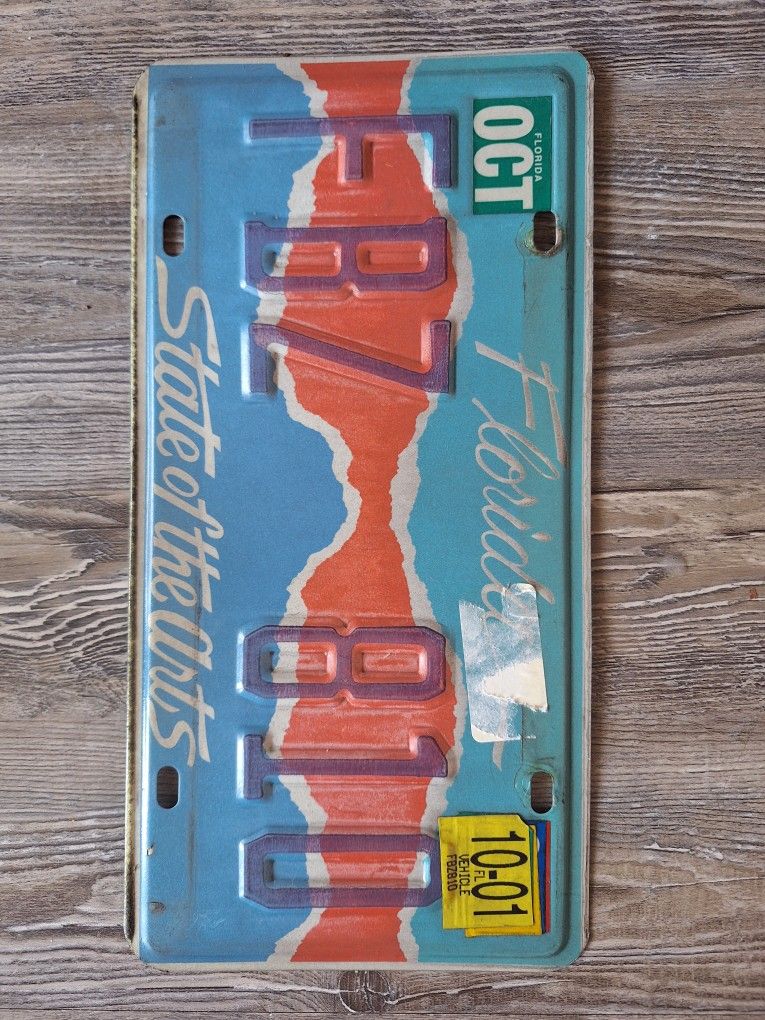 Florida State of The Arts License Plate