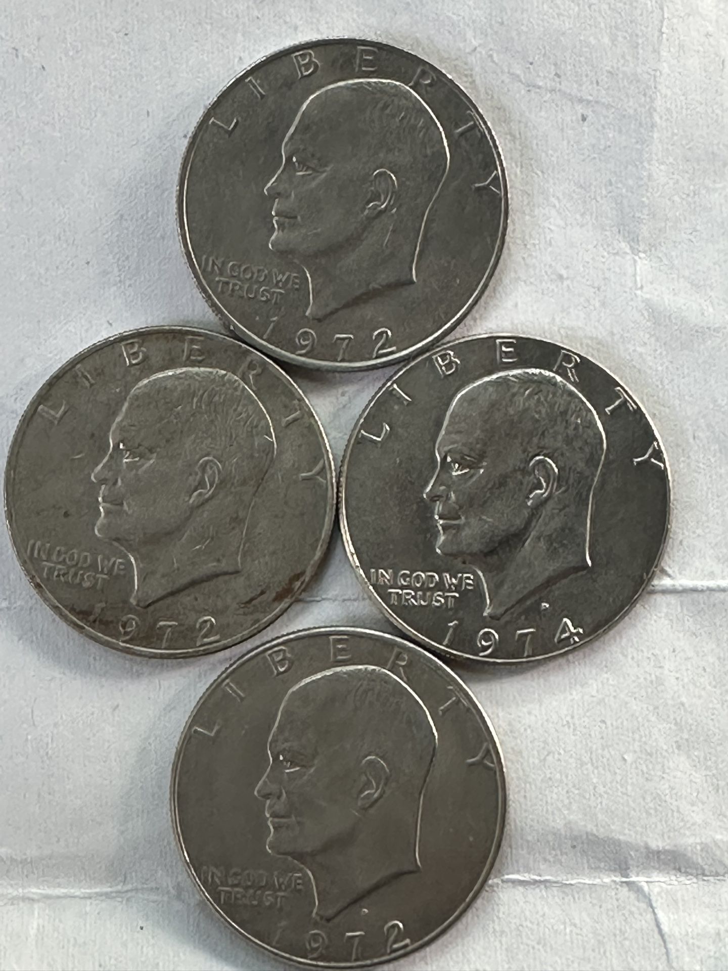 Moneda 1 Dólar Eisenhower 1972 y 1974 – Coleccionables US Coins
