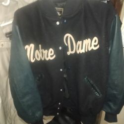 Vintage Notre Dame Leather Jacket