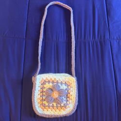 Crochet Mini Flower Purse