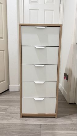 IKEA 5 drawer dresser white
