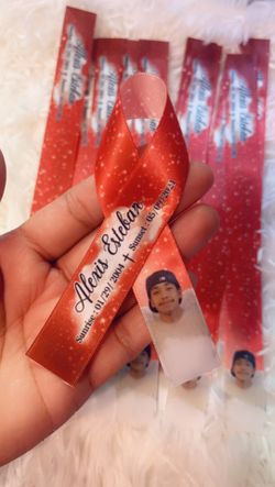Rip Ribbons/ Memorial Ribbons / Custom Ribbons / Funeral