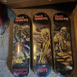 Iron Maiden Skateboards Brand New $250