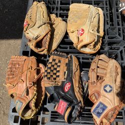Right Handed Baseball Softball Gloves 12 inch And Smaller