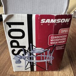 Samson SP01 Condenser Microphone Spider Shockmount – Silver